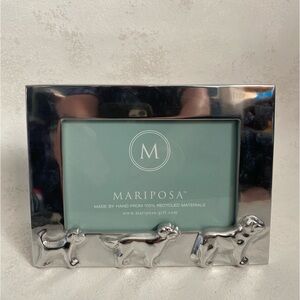 NWOT Mariposa Silver Dog Frame, 4x6